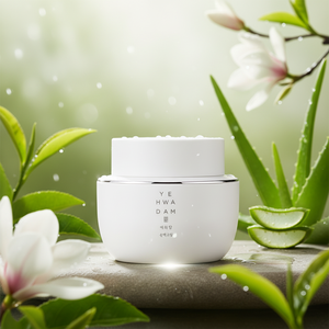 THEFACESHOP Yehwadam Jeju Magnolia Crème Éclaircissante Thé Vert Pur et Aloe Vera avec Niacinamide et Vitamine B5 - Product Image 3
