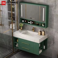 PA kabinet Dinding kabinet desain sederhana dinding mount kamar mandi lemari vanity kamar mandi kontemporer