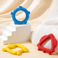 Nouveau design, jouet de dentition portable en silicone de qualité alimentaire sans BPA, jouet à mâcher pour enfants, sucettes pour bébés en forme de dessin animé
