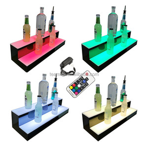 Tùy chỉnh 2-bước LED thắp sáng Acrylic chai Kệ tầng 12 \ "16 \" 20 \ "24 \" 30 \ "36 \" 40 \ "chiếu sáng Rack hiển thị - Product Image 5