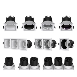 Foco LED Empotrable Cuadrado de 12W 15W, Antideslumbrante, Doble/Múltiple Cabezal - Product Image 4