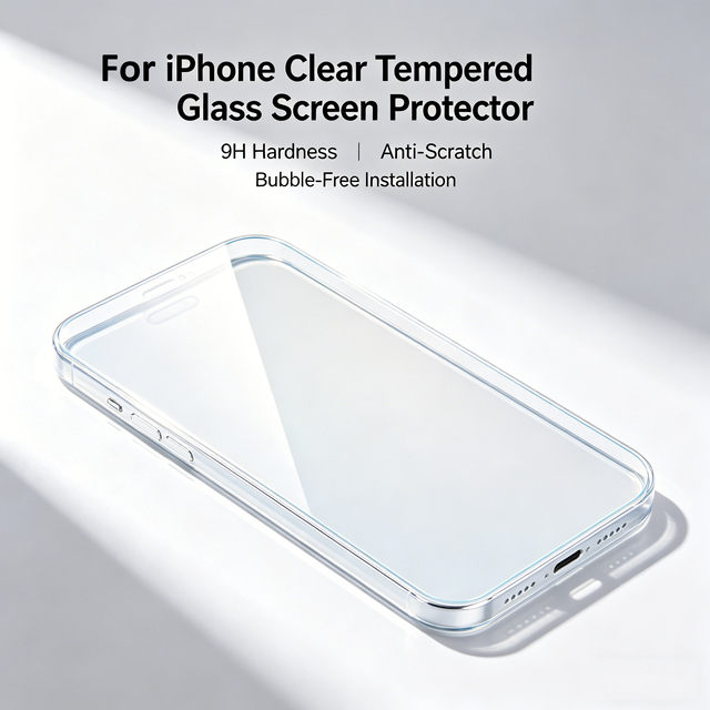9H Hardness Easy Installation Anti Shatter Premium HD Clear Tempered Glass Screen Protector for iPhone 17 16 15 14 13 12 Pro Max