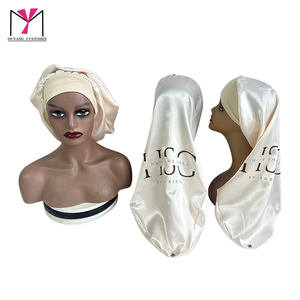 Bandeau unisexe en satin avec bouton, de haute qualité, logo personnalisé imprimé, uni, pour adultes, pour le sport, la plage, les fêtes, usage quotidien - Product Image 1