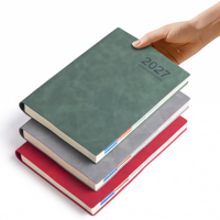 Agenda Exclusif Transfrontalier 2027 A5 Édition Anglaise, Carnet de Planification en Cuir Synthétique, Édition Espagnole, Idéal Cadeau