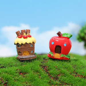 Ornements de paysage miniatures, artisanat en résine, <span class=keywords><strong>cabane</strong></span> <span class=keywords><strong>dans</strong></span> <span class=keywords><strong>les</strong></span> <span class=keywords><strong>arbres</strong></span> de dessin animé, accessoires et matériaux de bricolage pour l'aménagement paysager - Product Image 3