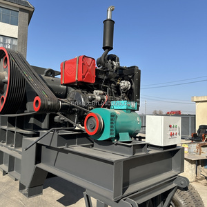 Thiết kế sáng tạo pe400x600 di động nặng máy nghiền hàm được sử dụng trong cát và sỏi bãi Máy Nghiền hàm với băng tải - Product Image 2