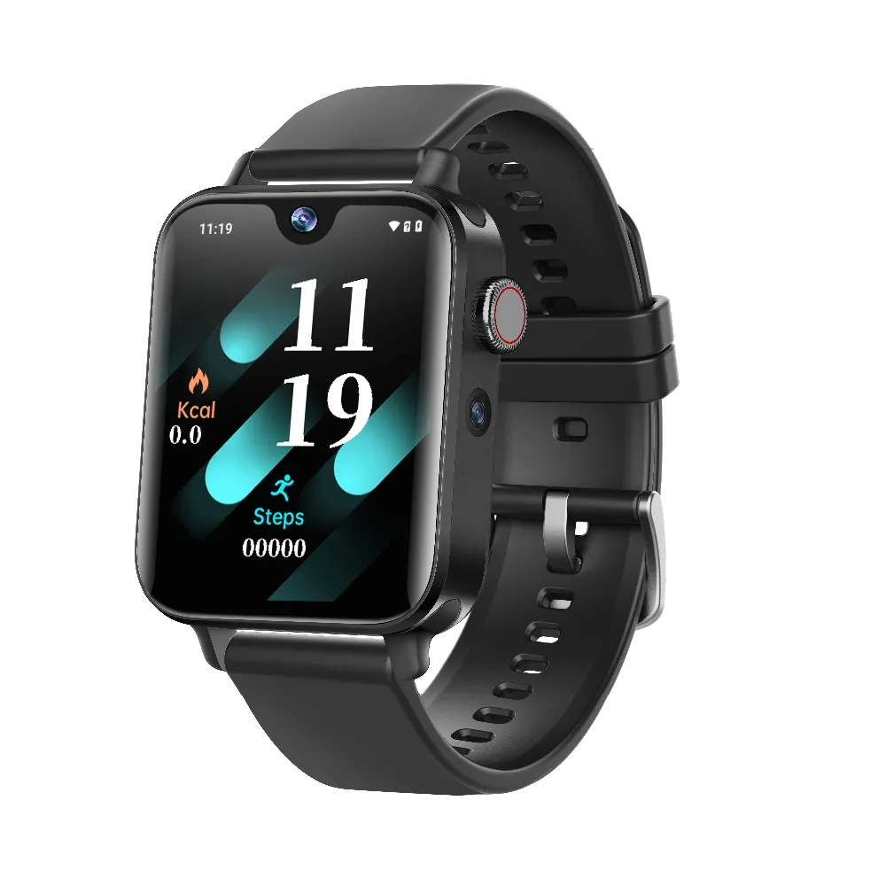 4G Sim-kaart Android Gps SpO2 Hartslag Lichaamstemperatuur Digitale Smart Gezondheid Horloge