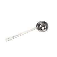 Sendok Takar Kopi BAMBUS Barista Grade 304 Stainless Steel - 15ml 30ml Gagang Panjang dengan Lubang Gantungan