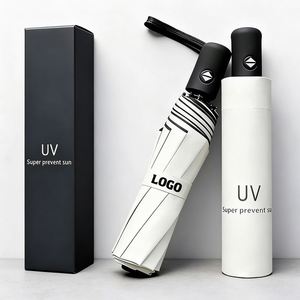 Jw5172 Customizable Logo Sunshade Printed Brand Sublimation <b>Windproof</b> Promotion Gift Automatic <b>Umbrella</b> 3 Folding - Product Image 1