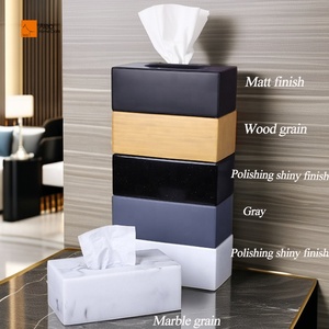 Portafazzoletti in Resina con Design Magnetico Cubico, Morbido, Ecologico, Riciclabile, Antigraffio, Impermeabile, con Rivestimento Lucido, per <span class=keywords><strong>Hotel</strong></span> di Lusso - Product Image 5