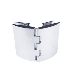 Charnière en verre courbé Xin Xiong Jia en alliage de zinc, finition miroir, pour porte de meuble - Product Image 5