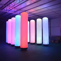 Tube gonflable personnalisé de cylindre gonflable d'éclairage de LED pour la publicité