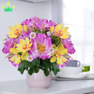 <span class=keywords><strong>Fiori</strong></span> <span class=keywords><strong>viola</strong></span> di primavera <span class=keywords><strong>fiori</strong></span> di peonia artificiale cosmo <span class=keywords><strong>fiori</strong></span> di <span class=keywords><strong>lilla</strong></span> con estate Bouquet di seta floreale per vaso tavolo cimitero Grave - Product Image 4