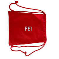 Sac à dos léger en polyester avec cordon de serrage, poche latérale zippée, bretelles en cordon tressé, idéal pour le sport, la gym et les voyages