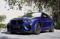 Kit carrosserie en fibre de carbone sèche pour X6M, nouveau, auto-adhésif, style Aulena, comprenant lèvre avant, diffuseur, spoiler, capot, passage de roue et kit largeur de carrosserie