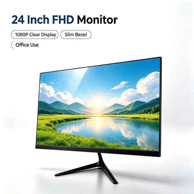 OEM 24 Inch IPS Monitor 1080P Full HD 100Hz Business Office Display Zero Frame VESA Mount