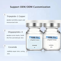 Sérum réparateur au peptide de cuivre bleu GHK-Cu avec Derma Roller Boost pour raffermir et lutter contre les rides du visage