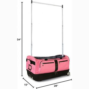 FFree Sample ashion Dance <b>Bag</b> with Garment Rack <b>Wheels</b> Dance Duffel with Garment Rack Gament Dance <b>Bag</b> for Adults - Product Image 2