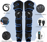 Bottes de massage professionnelles à compression d'air pour les pieds et les jambes, physiothérapie infrarouge, récupération de la circulation, relaxation musculaire, corps