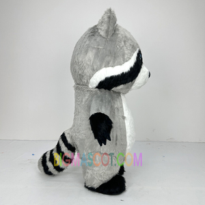 Costume de mascotte de raton laveur personnalisable pour adultes, costume de mascotte de panda roux Meili, gonflable 2,6 m, robe de fête de raton laveur en promotion - Product Image 3