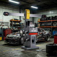 Équipement d'alignement de roues 3D avec affichage numérique LED, capacité 60 kg, pour usine de pneus et atelier de test de pneus automobiles - Battle-axe