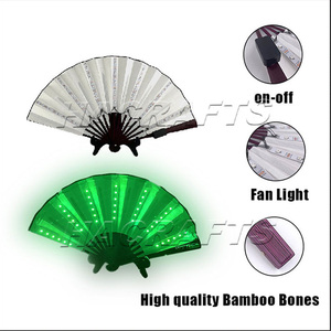 33cm Glow Hand Fan <span class=keywords><strong>Led</strong></span> tre cầm tay quạt gấp với ánh sáng lên fan hâm mộ cho tổ chức sự kiện - Product Image 6