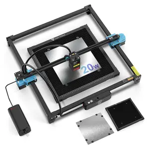 Twotrees TTS 20 W direto da fábrica 30000 mm/min velocidade de gravação máquina de gravação a laser portátil para madeira papel imagem escultura etc