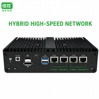 Mini PC BKHD H16-FP7N4L AMD Ryzen 7 8845HS Ryzen 5 7640HS, double 2.5G Intel, double 10G Marvell, sans ventilateur, pare-feu, appareil réseau