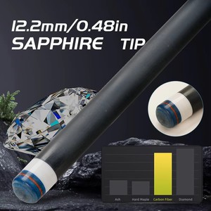 Taco de billar de fibra de carbono <span class=keywords><strong>CRICAL</strong></span> CL-02 de baja deflexión con pin radial, taco de billar de 2 piezas con empuñadura suave y eje de fibra de carbono - Product Image 5