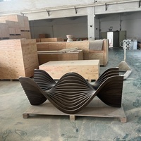 Meubles paramétriques, table paramétrique, meubles d'hôtel de luxe en CNC, meubles paramétriques pour salon, meubles de hall d'hôtel, OEM