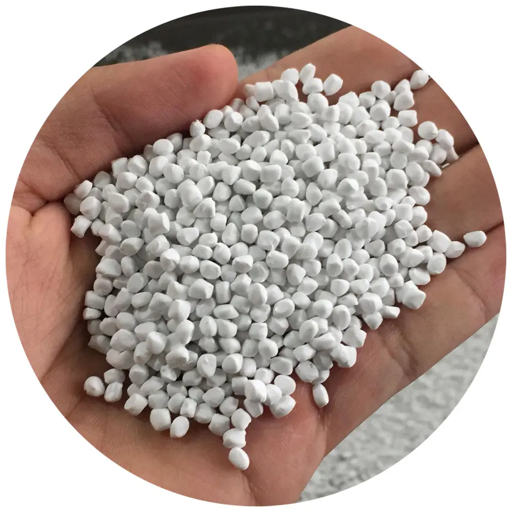 Fabbrica Caco3 master batch di carbonato di calcio pellet di plastica riempitivo Masterbatch nero bianco PP PE LDPE hdpe