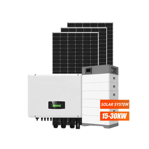 Hybrid <b>Solar</b> System 5KW-20KW Monocrystalline Silicon MPPT Lithium Ion 220V 24h Operation Roof Mounting Complete Home <b>Power</b> <b>Kit</b> - Product Image 1