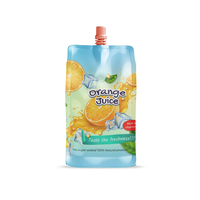 Sac d'emballage de yaourt en purée de jus en plastique personnalisé Doypack sac d'emballage de liquide alimentaire pour aliments pour bébés 500ml pochette à bec à fond plat blanc