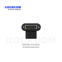 Kabel Tautan kamera, 1M SDR ke SDR/A Down fleksibel tinggi PoCL mesin kamera industri kabel Tautan kamera
