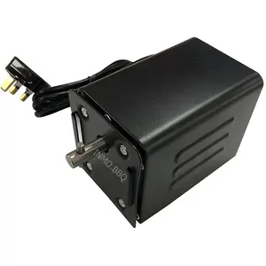 Hete Verkoop Zwarte Bbq Rotisserie Spit Motor 30kgs Capaciteit Met Pin