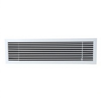 Grille de sortie d'air conditionné central en alliage d'aluminium, décoration de grille de ventilation, sortie d'air linéaire monocouche à 0 degré
