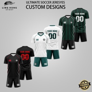 Maillots de football personnalisés OEM, ensembles de maillots de football unisexes, uniformes de football, vêtements de football à manches courtes, séchage rapide, respirants - Product Image 2