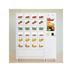 24 Stunden Automatischer Schließfach automat mit Kühl funktion für frisches Obsts alat Sushi Fleisch Blume Gemüse Ei