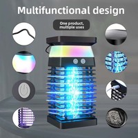 Lámpara Trampa para Mosquitos con Energía Solar, Montada en Pared, para Exteriores, Atracción por Luz UV, Modelo SJZ071, Venta al Por Mayor