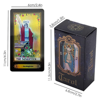 Cartes de tarot personnalisées Jeu d'oracle avec papier d'art à feuille d'or Impression offset de taille personnalisée