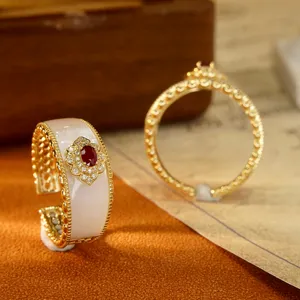 H & F Edelstein ringe Naturstein Dicke 18 Karat 14 Karat 9 Karat Echt gold Echte Rubin-und Diamantringe