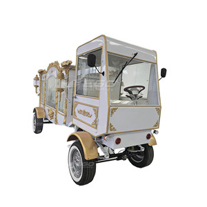 Luxury Electric Retro Hearse Exquisite Electric Funeral Horse Carriage Trailer Unique Luxury Funeral Hearse - Product Image 3