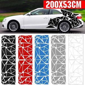 200x60cm <b>Car</b> Truck SUV Stickers Triangle Vinyl <b>Decal</b> DIY Decoration Side Body Sticker <b>Car</b> Styling Accessories - Product Image 1