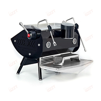 Machine à expresso semi-automatique à double chaudière 1,1 L, professionnelle, commerciale et domestique, à tête unique, pour café, cappuccino et latte