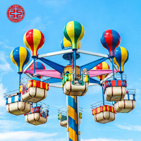 Manège à sensations fortes en fibre de verre, tour de ballons Samba, capacité 32 personnes, équipement de parc d'attractions extérieur, attraction de fête foraine, jeu