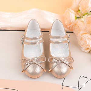 Chaussures habillées pour fillette, style Mary Jane avec boucle en strass, printemps-automne, chaussures de fête pour enfants, semelle souple, nœud, princesse - Product Image 2