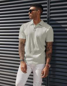 Polo de golf à manches courtes pour homme Polo à séchage rapide à 3 boutons T-shirt athlétique décontracté à col - Product Image 1