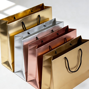 Sacs en papier cadeau personnalisés, sacs en papier pour vêtements, sacs de shopping en carton kraft, fabrication de sacs de transport - Product Image 1