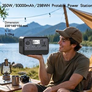 Wholesale 298Wh 350W <b>Backup</b> <b>Battery</b> Solar Generator Portable Power Station for Outdoors Camping Travel Hunting - Product Image 1