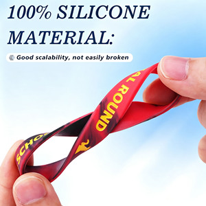 Bracelet en silicone de Noël, thème des fêtes, fournitures pour événements et fêtes, logo personnalisé, respectueux de l'environnement, bracelet créatif et tendance - Product Image 4